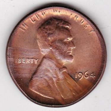 1964-P-Memorial-Cent-With-Broadstrike-Bought-On-Ebay!-7.99-+-3.95-S&h
